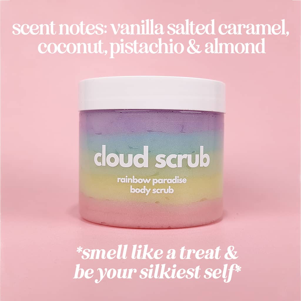 rainbow cloud scrub