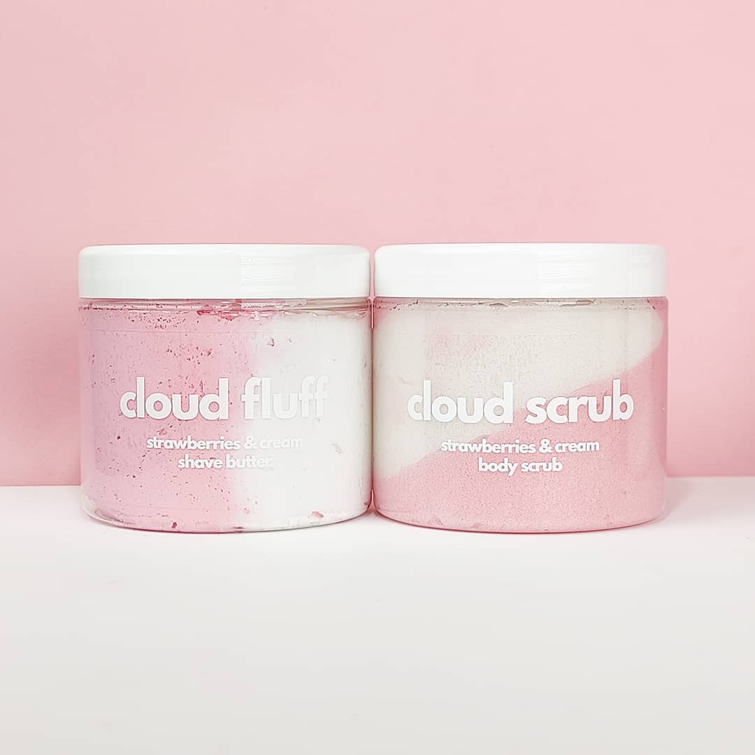 strawberries & cream shave duo