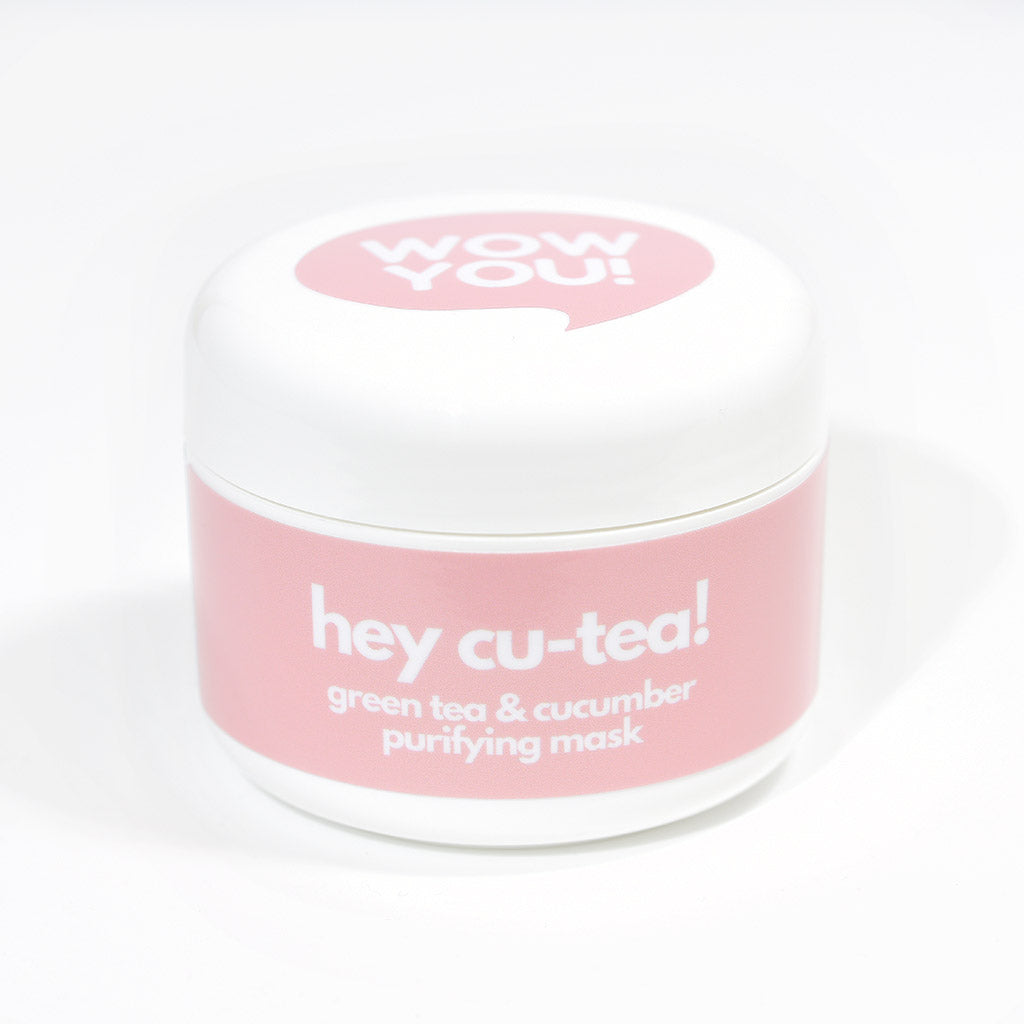 WOW YOU Hey Cu-tea Green Tea & Cucumber Purifying Mud Natural Face Mask